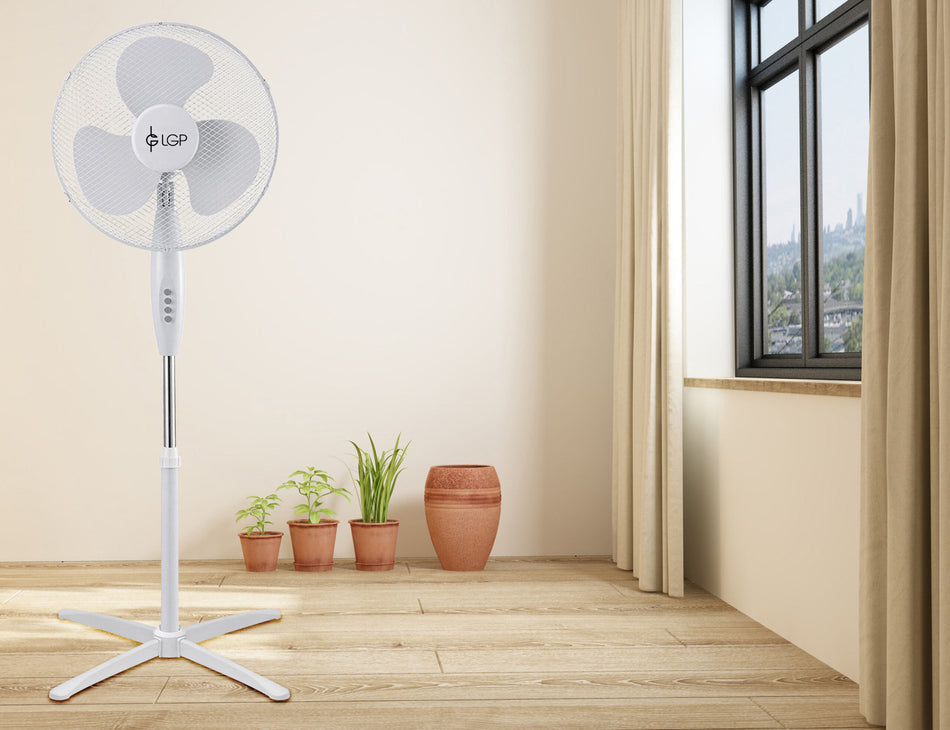 Lgp Stand Fan 16' 40 Cm 45 W White
