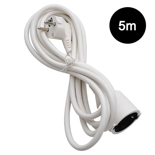 Lamtech Extension Cord With Children Protection 5 M White