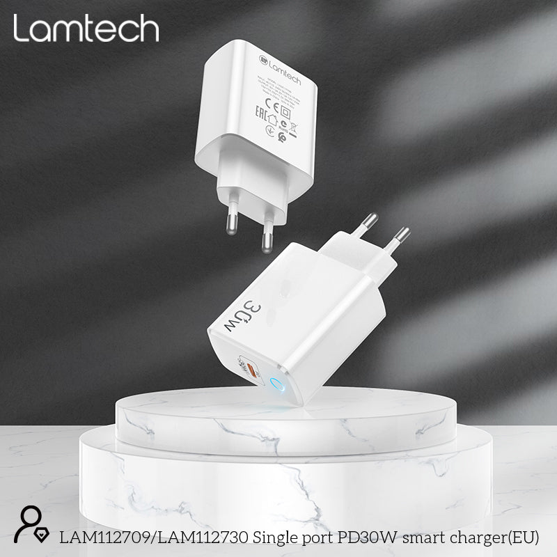 Lamtech Fast Charger Type C Pd30 W White