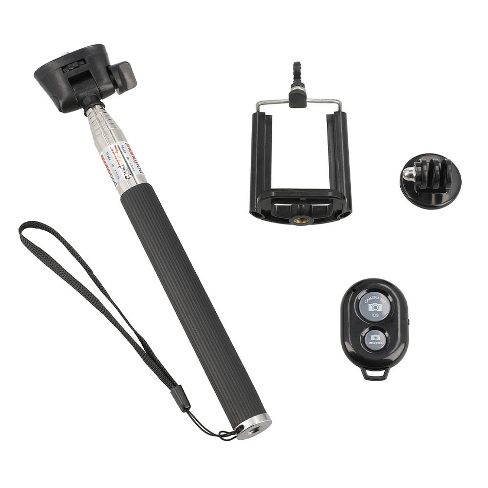Lamtech 3 In1 Bluetooth Selfie Stick For Smartphones, Action Cameras And Digital Cameras