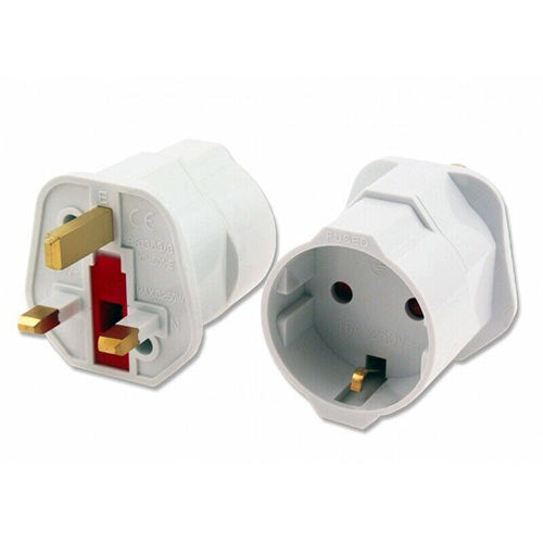 Adaptateur de voyage Lamtech UK vers EU Schuko 13 A