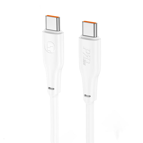 Lamtech Charge And Data Cable Type C To Type C 60 W 1 M White