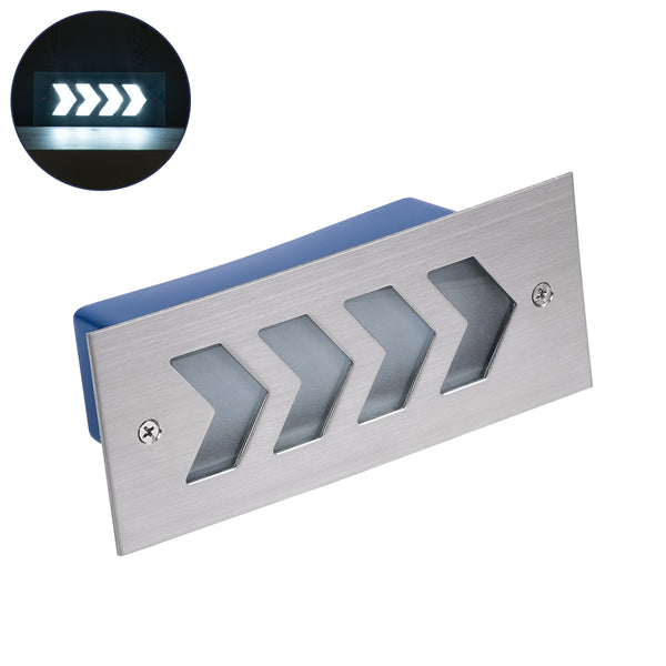 WALLLIGHT-ARINA 90672 LED-Wandeinbauleuchte 6 W 720 lm 120 ° DC 24 V Wasserdicht IP67 – 3 Jahre Garantie