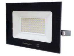 ΠΡΟΒΟΛΕΑΣ LED 50W ΜΑΥΡΟ 4000k & RADAR SENSOR S.SLIM DOB