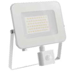 ΠΡΟΒΟΛΕΑΣ LED ΜΕ PIR SENSOR 10W 4000K ΛΕΥΚΟΣ S.SLIM