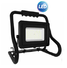 ΠΡΟΒΟΛΕΑΣ LED ΔΑΠΕΔΟΥ 50W ΜΑΥΡΟ 6500K S.SLIM DOB