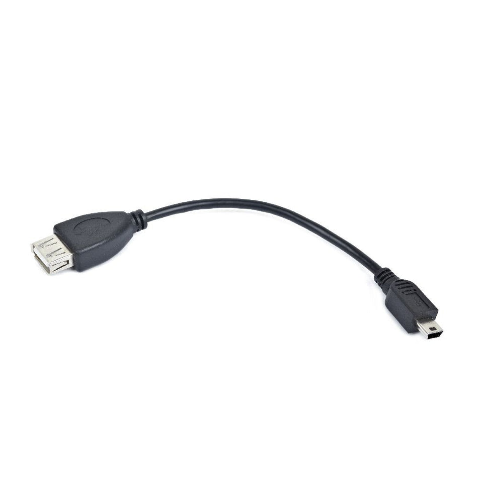 Cablexpert Usb Otg Af To Mini Bm Cable 0,15m Retail Pack