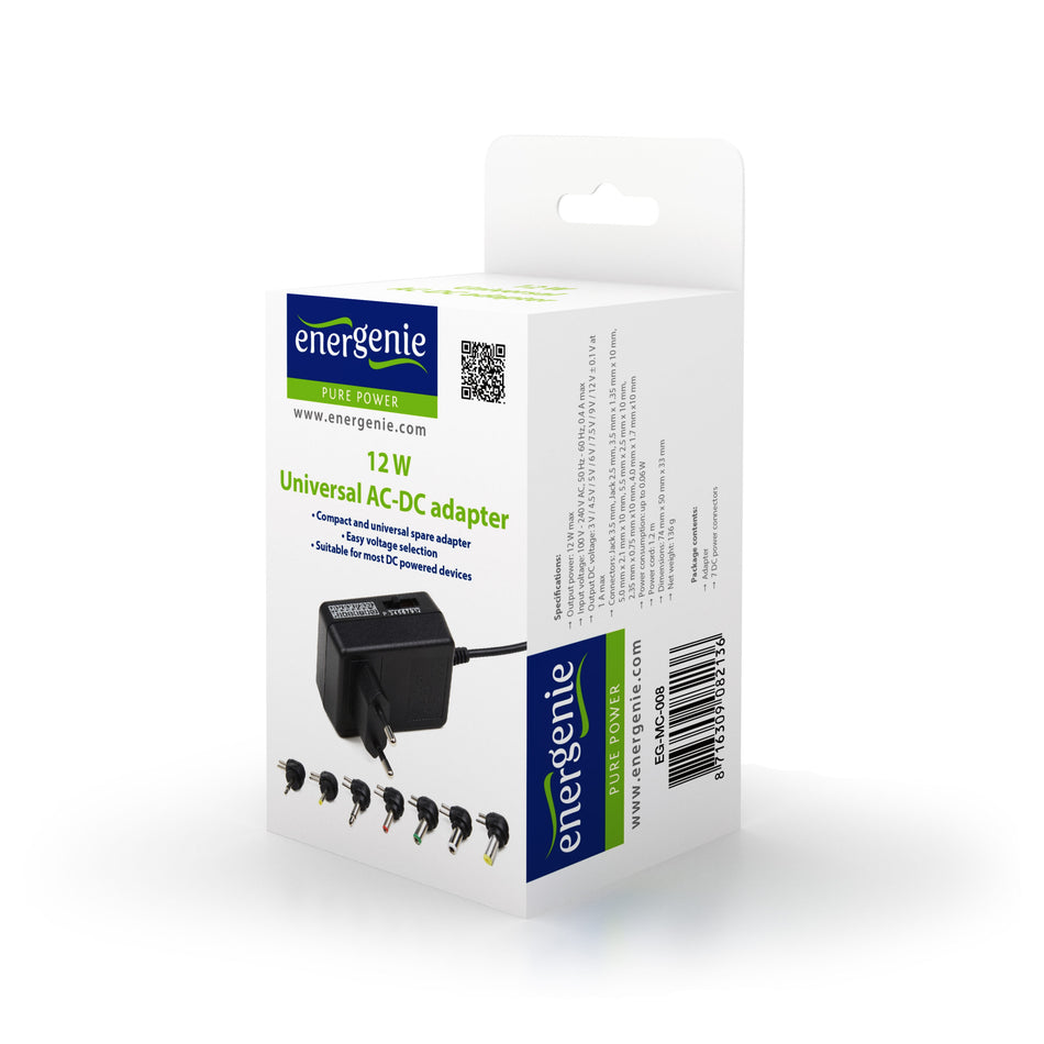 Ennerginie 24 W Universal Ac Dc Adapter