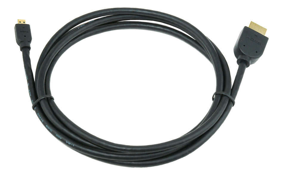 Cablexpert Hdmi Male To Micro D Male Black Cable With Gold Plated Connectors 3 M