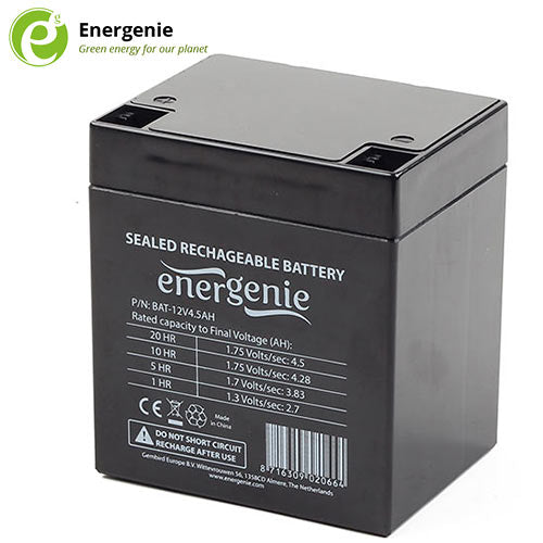 Energenie Lead Battery For Ups 12 V 4,5 Ah