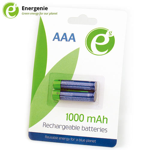 Energenie Ni Mh Rechargeable Aaa Batteries 1000 Mah 2 Pcs Retail Pack