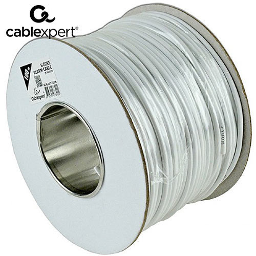 Cablexpert Alarm Cable 100 M Roll White Shielded