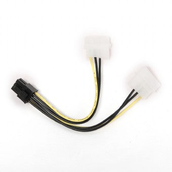 Cablexpert Internes Stromadapterkabel für PCI Express, 6-Pin auf Molex X 2 Stück