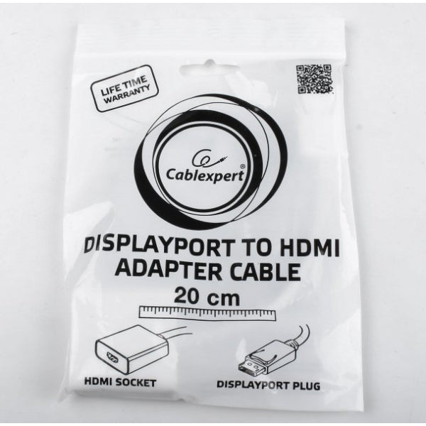 Cablexpert Display Port To Hdmi Adapter White