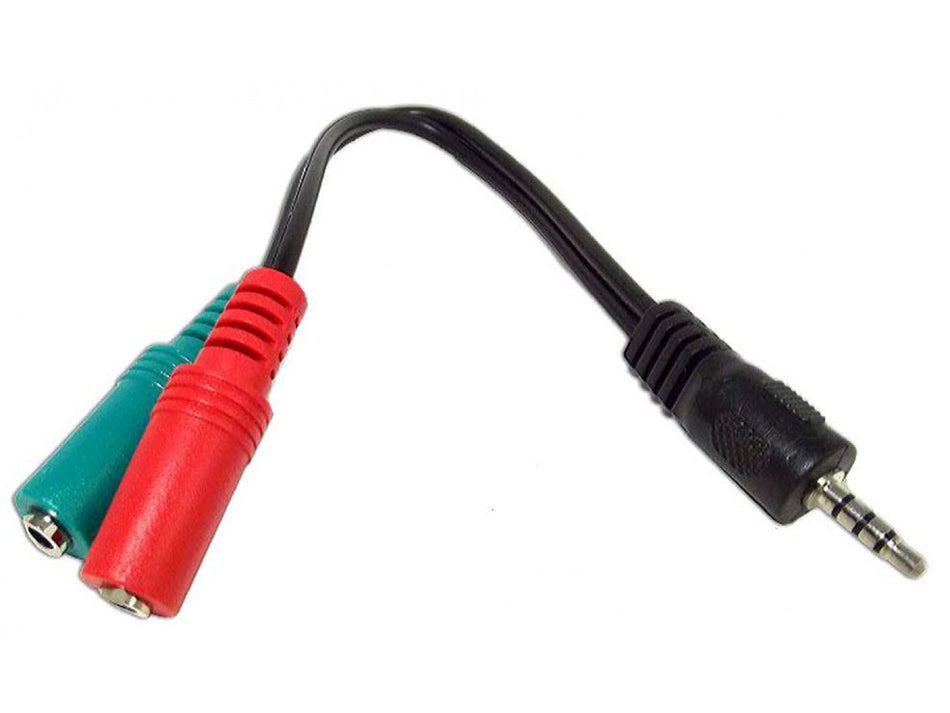 Cablexpert 3,5mm Audio + Microphone Adapter Cable 0,2m