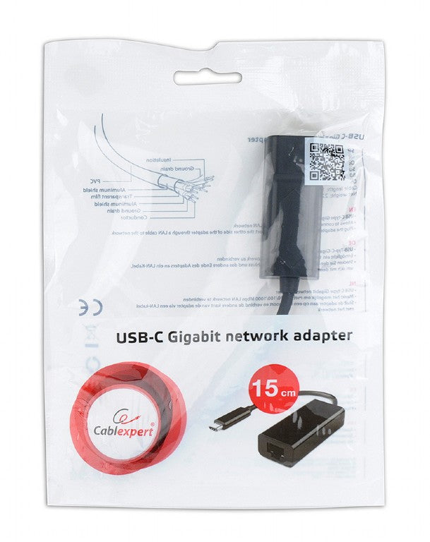 Cablexpert Usb C Gigabit Network Adapter Black