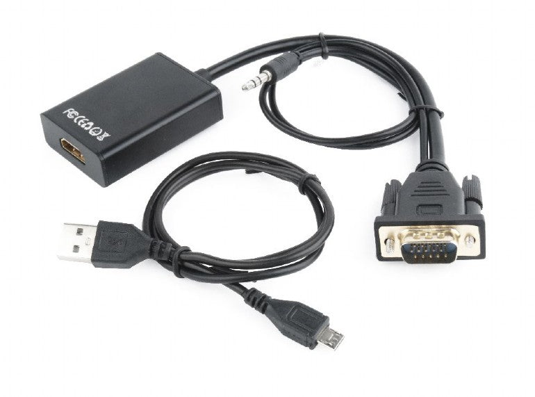 Cablexpert Vga To Hdmi Adapter Cable 0,15 M Black