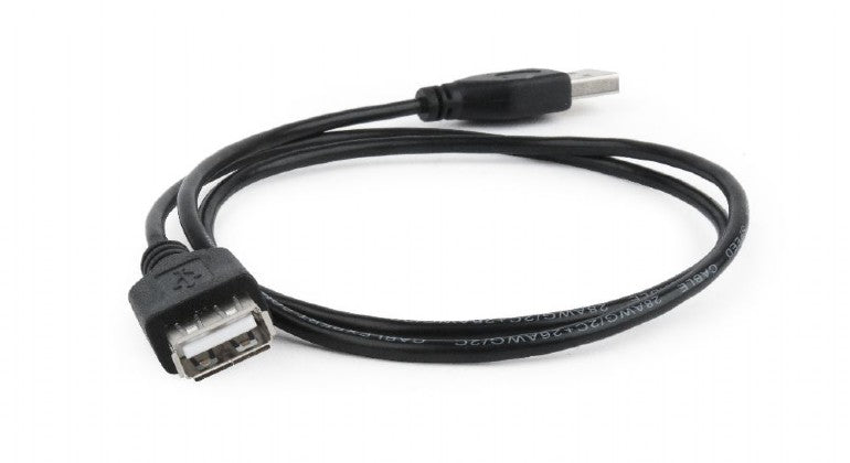 Cablexpert Usb 2,0 Extension Cable 0,75 M Black