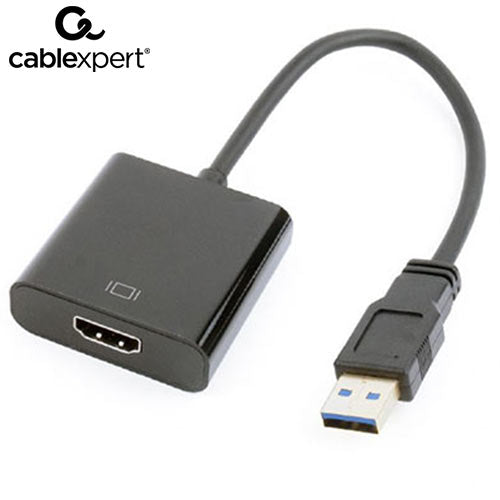 Cablexpert Usb 3,0 To Hdmi Display Adapter Black