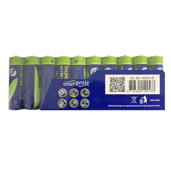 Energenie Super Alkaline Aa Batterry 10 Pack