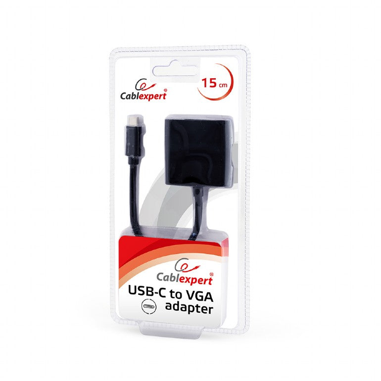 Cablexpert Usb C To Vga Adapter Black