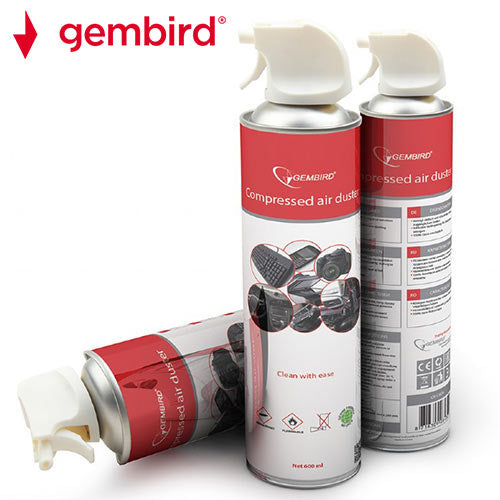 Gembird Compressed Air Duster Flammable 600 Ml