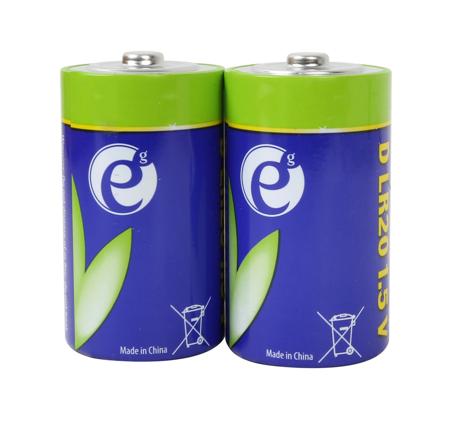 Energenie Alkaline D Cell Battery 2 Pack