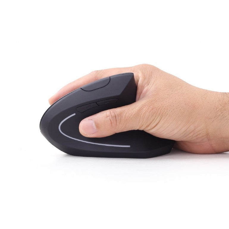 Gembird Wireless Ergonomic 6 Button Optical Mouse Black
