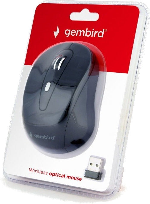 Gembird Wireless Optical Mouse 6 Buttons Black