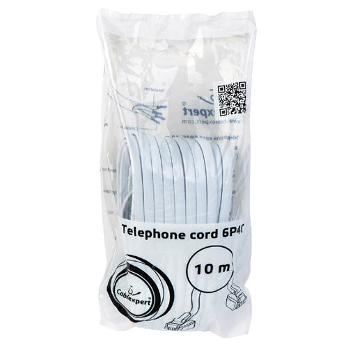 Cablexpert Telephone Cord 6 P4 C 10 M