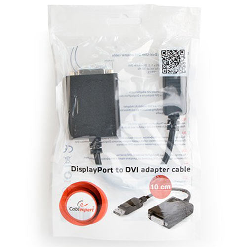 Cablexpert Displayport V1.2 To Dual Link Dvi Adapter With Cable Black