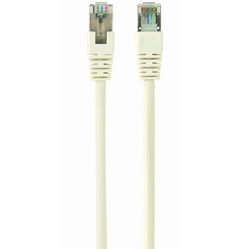 CABLEXPERT FTP CAT6 UTP PATCH CORD WHITE SHIELDED 0.5M