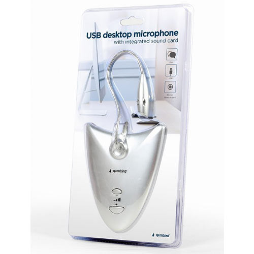 Gembird Usb Desktop Microphone With Integrated Sound Card