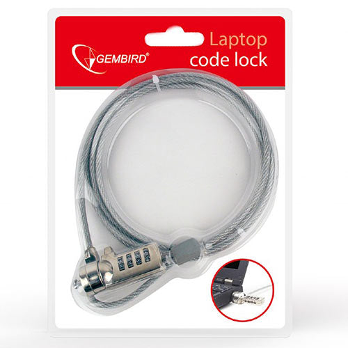 Gembird Cable Lock For Notebooks (4 Digit Combination)