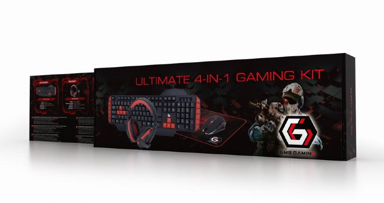 Gembird Ultimate 4 In 1 Gaming Kit Us Layout