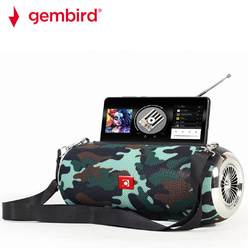 Gembird Portable Bluetooth Speaker With Antenna Camo