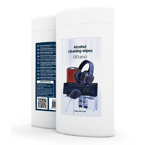 Gembird Alcohol Cleaning Wipes (50 Pcs) Micro Fiber