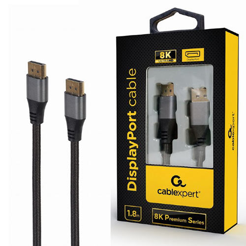 Cablexpert Displayport Cable 8 K Premium Series 1,8 M Retail Pack