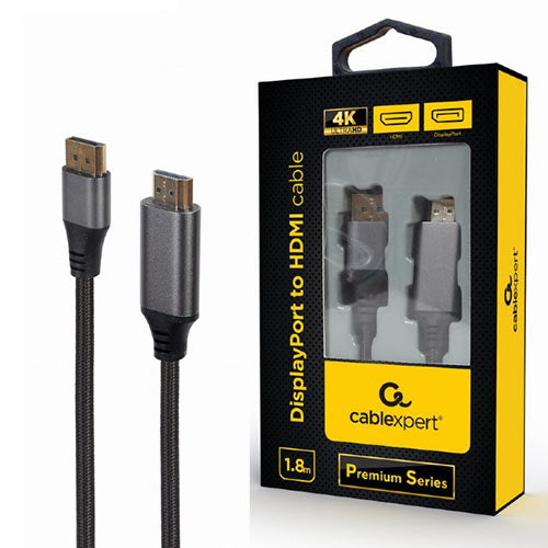 Cablexpert Displayport To Hdmi Cable Premium Series 4 K 1,8 M Retail Pack
