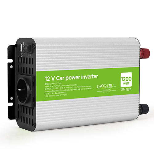 Energenie Car Power Inverter 12 V 1200 W