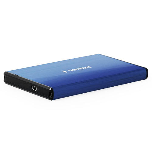 Gembird Usb 3.0 2.5' Enclosure Brushed Aluminum Deep Blue