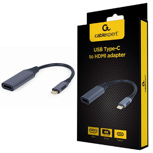 Cablexpert Usb Type C To Hdmi Display Adapter Space Grey Retail Pack