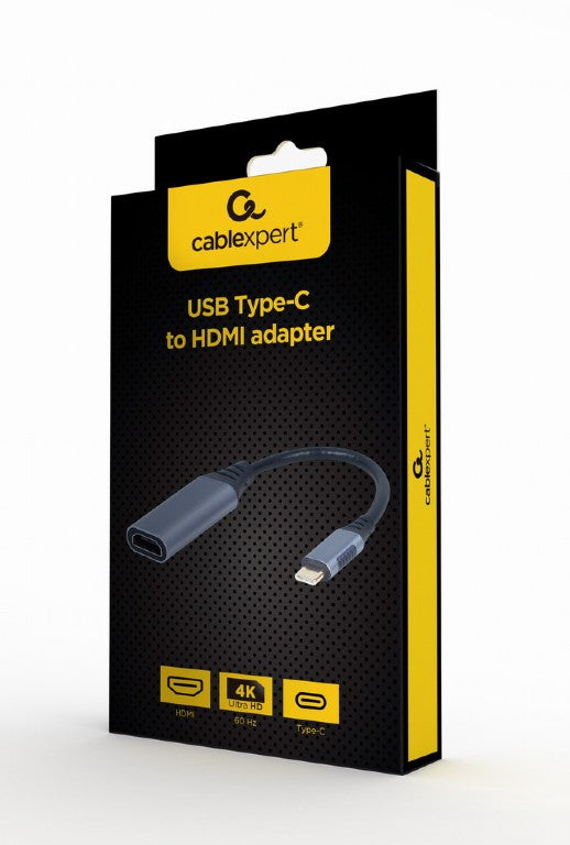 Cablexpert Usb Type C To Hdmi Display Adapter Space Grey Retail Pack