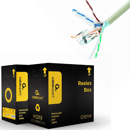 Cat6 Ftp Lan Cable Solid Shielded 305 M