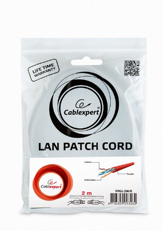 Cablexpert Utp Cat6 Patch Cord 2 M Red