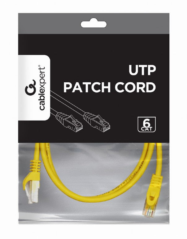 CABLEXPERT UTP CAT6 PATCH CORD 2M YELLOW