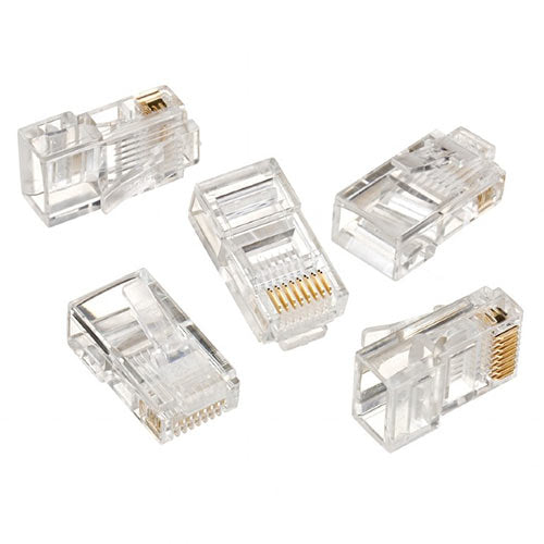 Cablexpert Modular Plug 8 P8 C For Solid Lan Cable Cat5 Utp 100 Pcs/Bag