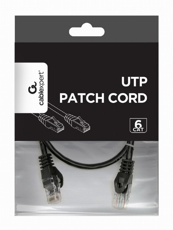 Cablexpert Utp Cat6 Patch Cord 0.5 M Black