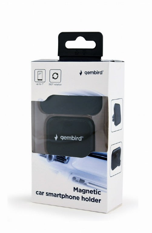 Gembird Magnetic Car Smartphone Holder Black