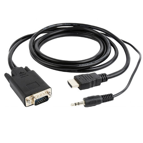 Cablexpert Hdmi To Vga And Audio Adapter Cable Single Port 3 M Black